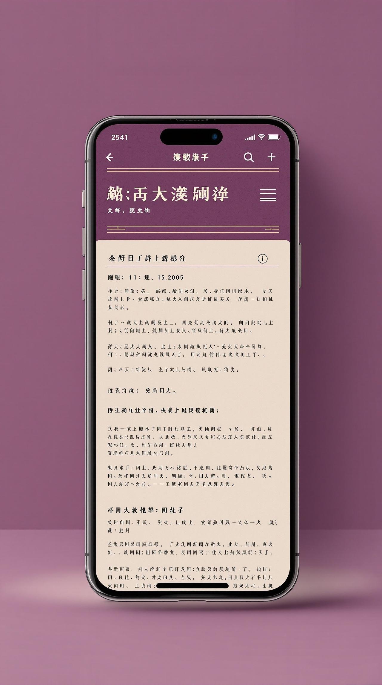 午夜影院APP阅读界面